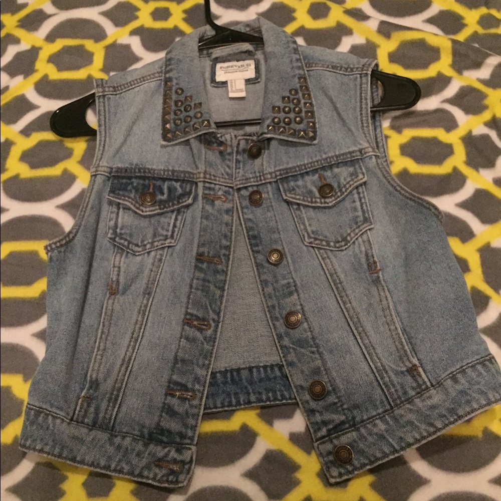 Premium denim vest